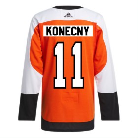Män Ishockey Philadelphia Flyers tröja Travis Konecny Adidas 2023-24 Orange Hemma Authentic